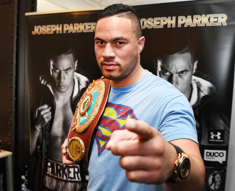 Joseph Parker during his press conference this afternoon. (Photo \ Photosport)