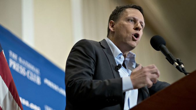 Thiel, who became a New Zealand citizen in 2011 and is a member of Facebook's board, now owns 59,913 Class A shares in the company after selling 160,805 shares for about US$29 million. (Photo \ NZ Herald)