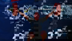 Transgender athlete Laurel Hubbard competing today in the weightlifting compeition of the World Masters Games at AUT Millennium in Auckland. (Doug Sherring)