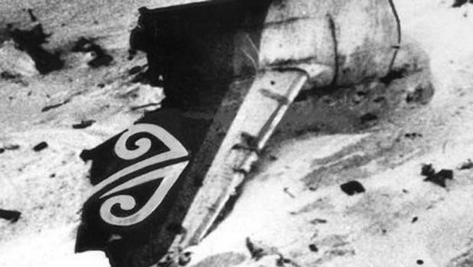 Wreckage from the Mt Erebus crash. (Photo/NZ Herald)
