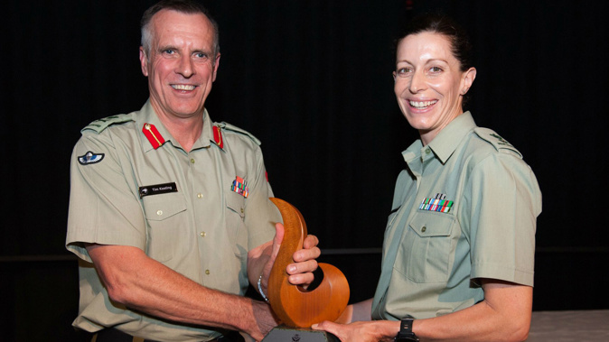 Lieutenant Colonel Melanie Childs picked up the honour on Friday (Photo / NZ Defence Force)