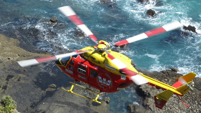 An Auckland Westpac Rescue Helicopter was called to the scene (Photo / supplied)