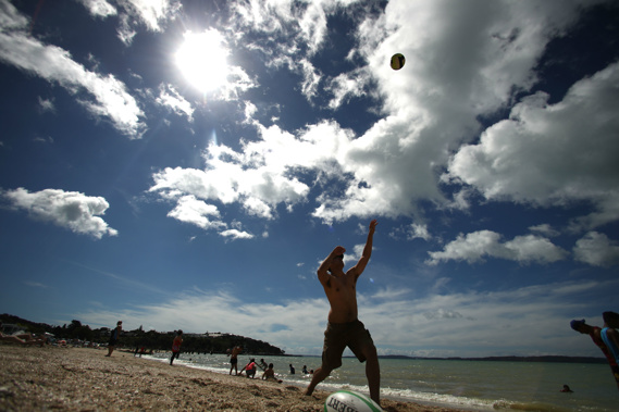 Auckland is expected to be baked by a further 70 days a year with temperatures over 25 degrees. (Photo / Getty)