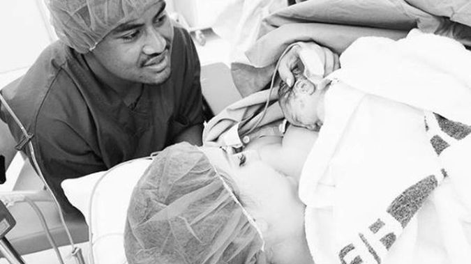 The proud parents have announced the birth of Jude Savea on social media. (Photo / Instagram)