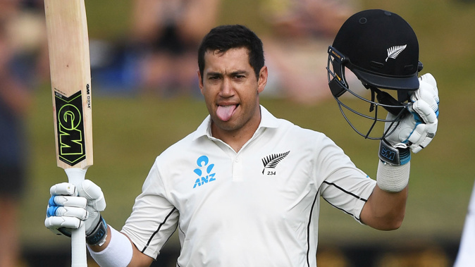 Ross Taylor joined his mentor Martin Crowe and teammate Kane Williamson on 17 test centuries for New Zealand. (Photo \ Photosport)