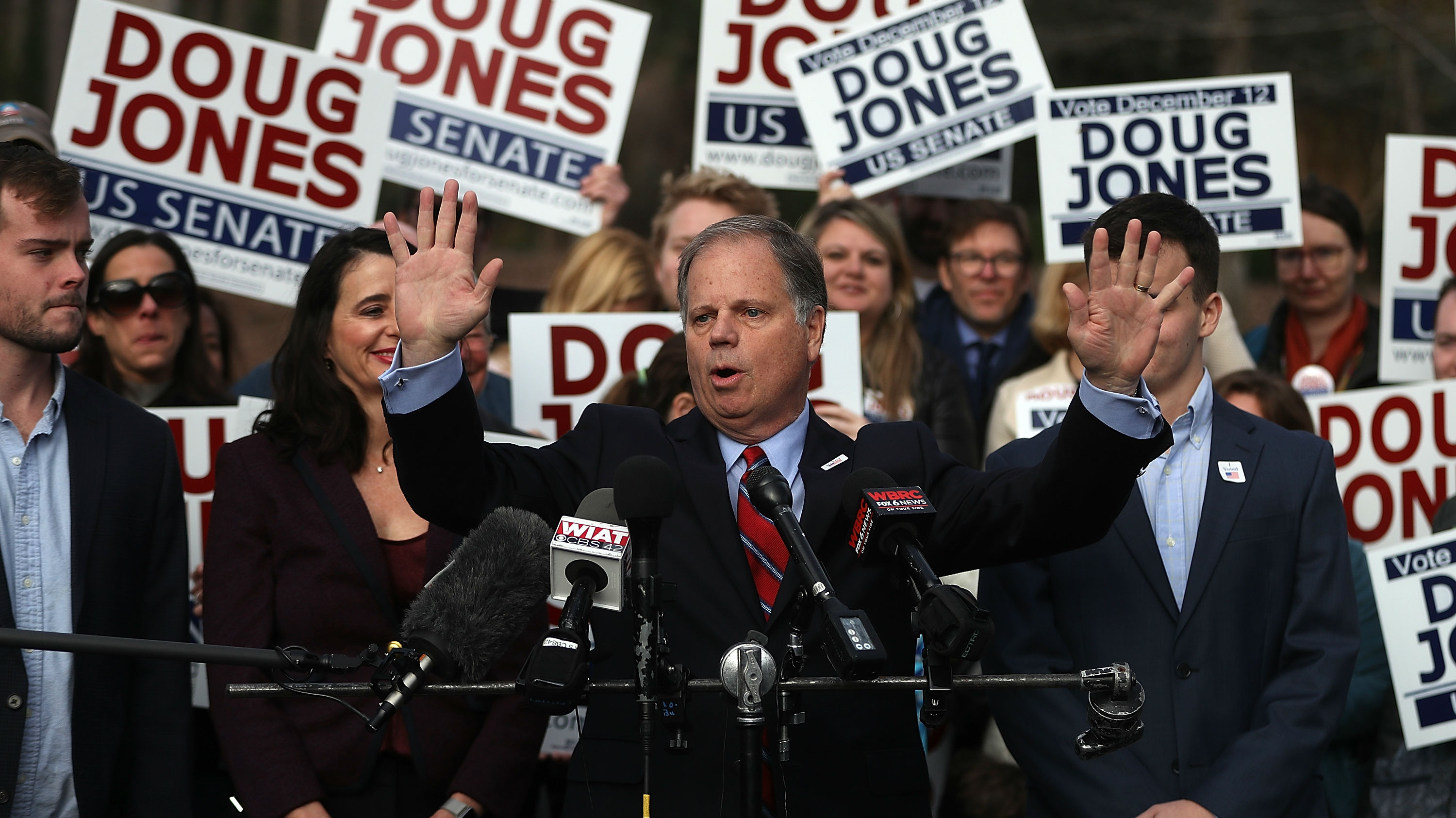 It was the first Democratic Senate victory in a quarter-century in Alabama. (Photo \ Getty Images)
