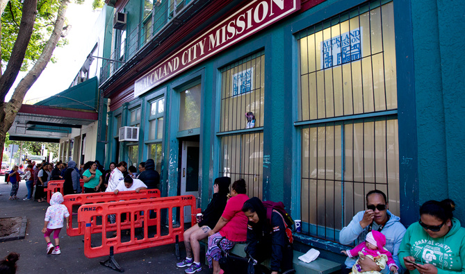Some families slept outside overnight (Image / Getty Images)