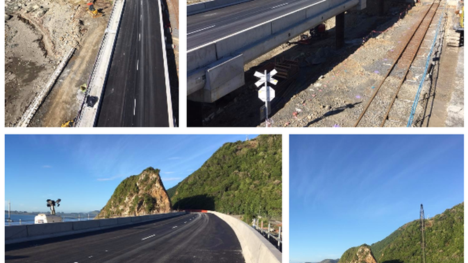 The new State Highway 1 at Kaikoura reopened today. (Photos / NZTA)