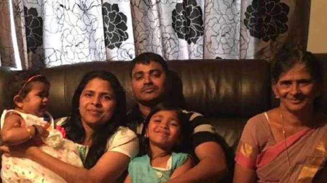 (From left) Subi Babu, Shibu Kochummen and his mother Alekutty Daniel who are all expected to be discharged from Waikato Hospital by next week (Photo/Supplied)