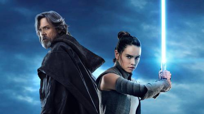 The film stars Mark Hamill, reprising his 1977 role as Luke Skywalker, and Daisy Ridley (Photo/Supplied)