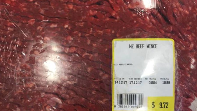 MPI is recalling Pak'nSave brand NZ Beef Mince sold at the chain's Papakura supermarket, as it may contain soft plastic. (Photo \ MPI)