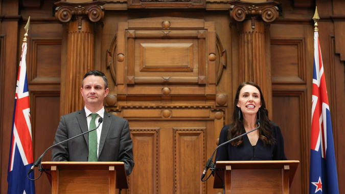 Jacinda Ardern and James Shaw announced the timeline at a press conference this afternoon. (Photo / Getty)