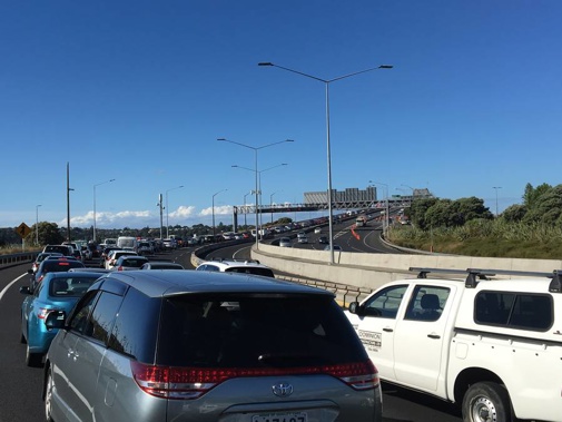 Police have closed northern lanes on Auckland's Harbour Bridge due to an unfolding incident. (Photo / Luke Kirkness)