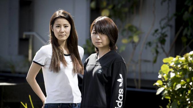 Anna Masumoto (left) and Utako Neda have come to New Zealand on working holiday visas. (Photo / NZ Herald)