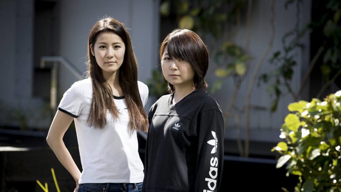 Anna Masumoto (left) and Utako Neda have come to New Zealand on working holiday visas. (Photo / NZ Herald)