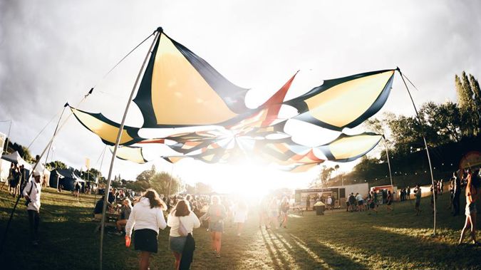 Wet and wild weather have greeted the 7000 strong crowd who braved the weather for the start of the Rhythm and Vines music festival. (Photo \ Supplied)
