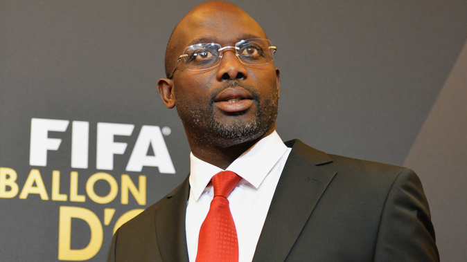 Former footballer George Weah played for European giants Monaco, PSG, AC Milan, Chelsea and Manchester City in the 1980s and 1990s. (Photo \ Getty Images)
