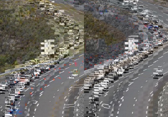 Those heading north out of Auckland are warned to expect slow going. (Photo / Greg Bowker)
