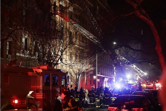 The fire occurred at a Bronx apartment. (Photo / AP)