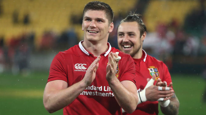 England and Lions first-five Owen Farrell has been named the world's best rugby player. (Photo \ Getty Images)