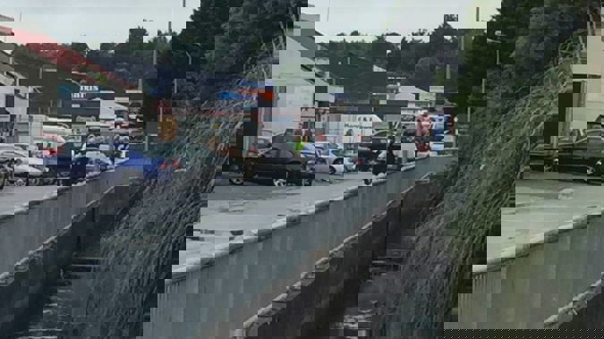 Police are at the scene of an industrial site in Tauranga. (Photo / Supplied)