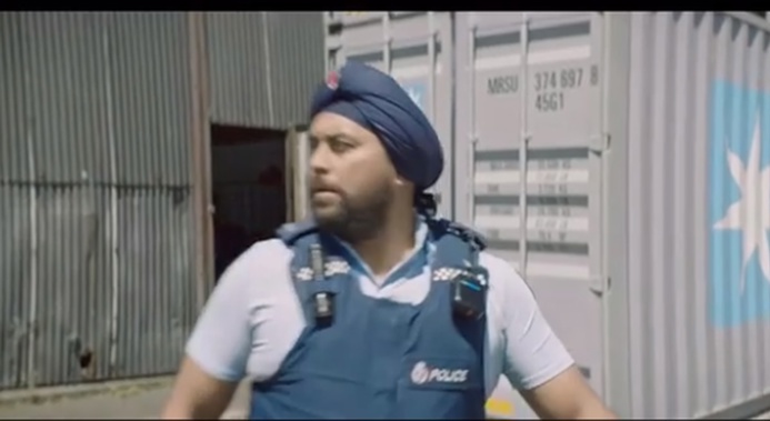 The officer featured in a police recruitment ad. (Photo / Police)