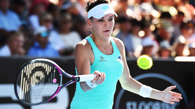 Agnieszka Radwanska joined Caroline Wozniacki in reaching the ASB Classic quarterfinals. (Photo \ Photosport)