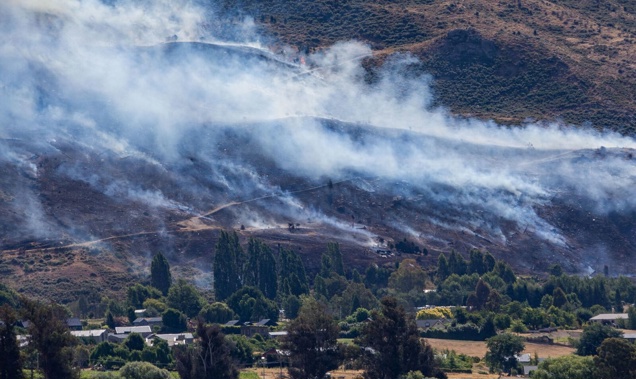 The fire may not be put out until tomorrow afternoon. (Photo / James Allan)