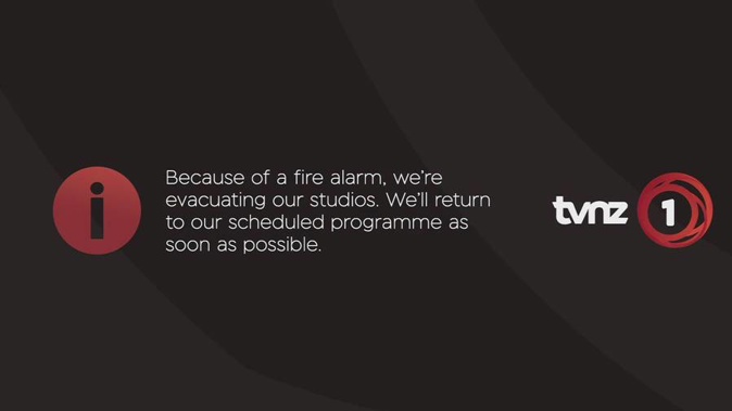 The image viewers got before the news was set to begin. (Photo / TV One)
