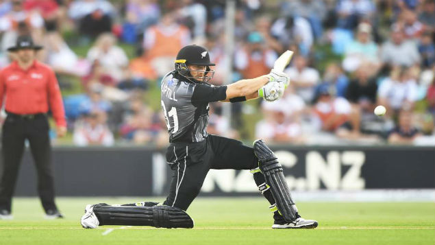 Black Cap Marting Guptill batting. (Photosport)