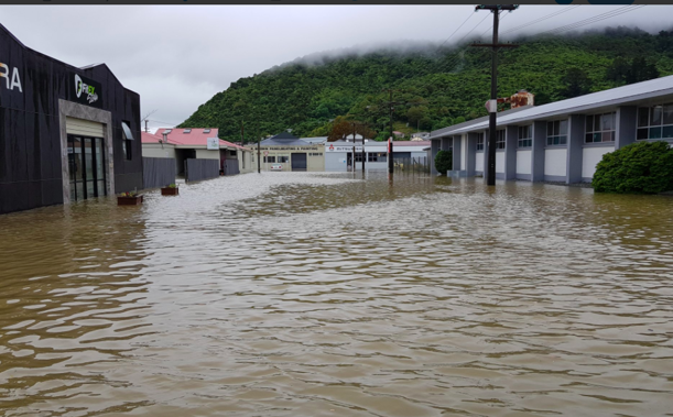 Parts of the West Coast are in drought, but Greymouth has been flooded - and there's more rain to come. (Photo \ weatherwatch.co.nz)