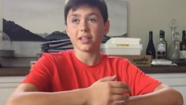 12-year-old boy Sam McIntosh returned an Australian man's wallet with $1500 in it. (Photo \ TVNZ)