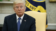 Meanwhile President Donald Trump has cancelled a trip to London scheduled for next month (AP)