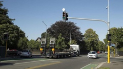A report commissioned by a residents' association reveals heavy vehicles cannot get around corners at Glandovey and Idris Rds without cutting into other lanes. (Photo / star.kiwi)