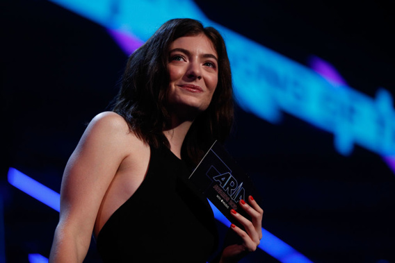 Lorde's four NME nominations include best track and best album. (Photo \ Getty Images)