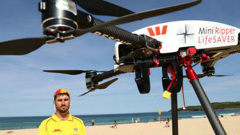 Surf Life Saving drone Little Ripper undergoing a test on Sydney's Maroubra beach. In barely a month, it would save two lives. (Photo / News Corp Australia)