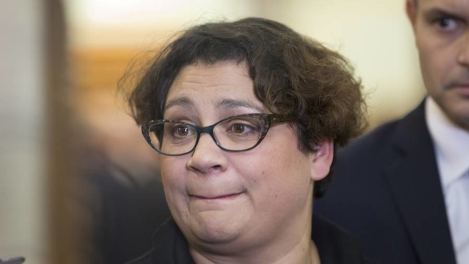 Greens co-leader Metiria Turei, announcing she will stand down as leader immediately and retire from politics at the election, during a press conference at Parliament, Wellington. 09 August, 2017.