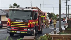 Two people have died in a house fire in Dunedin this morning. Four fire crews remain at the scene on Wesley St, where a blaze broke out shortly around 5.15am. (Additional footage from Otago Daily Times)