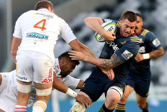 The Highlanders are taking a home game to Fiji, but don't have any scheduled for Invercargill in 2018. (Photo \ Getty Images)