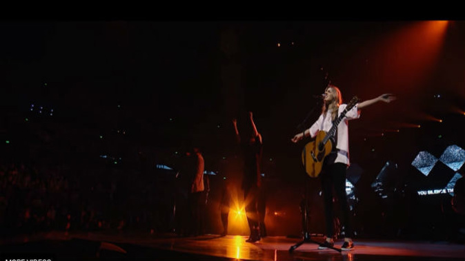 Brooke Fraser, under her married name Ligertwood, has won the Grammy for Best Contemporary Christian Music Performance/Song for her work on the song 'What a Beautiful Name'. (Photo: Youtube)