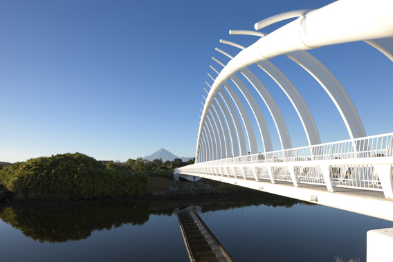 Part of the Waiwhakaiho River that will soon be without campers alongside. (Photo / Getty)