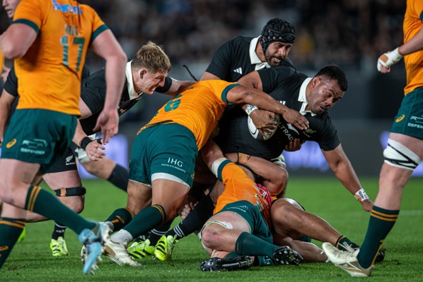 All Blacks vs Wallabies at Eden Park in Auckland. New Zealand Herald photograph by Alyse Wright 27 September 2025