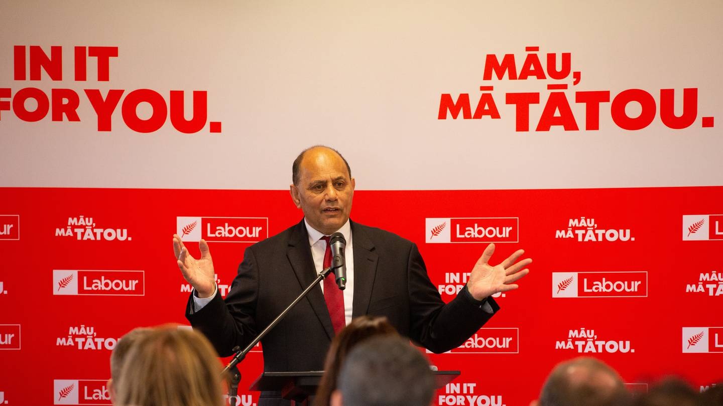 Labour Māori campaign chairman Willie Jackson speaking at Ngā Whare Waatea Marae in Mangere, Auckland, for Labour's Māori campaign launch. Photo / Sylvie Whinray