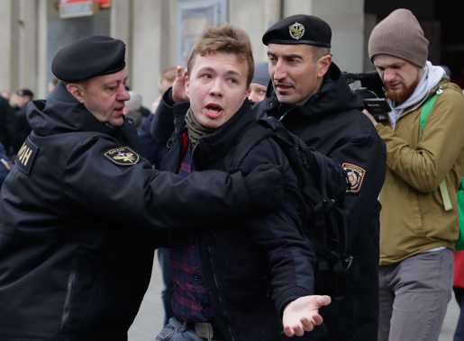 Journalist Roman Protasevich. Photo / CNN