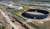 In an aerial view, the Strategic Petroleum Reserve storage at the Bryan Mound site is seen on October 19, 2022 in Freeport, Texas. (Photo by Brandon Bell/Getty Images)