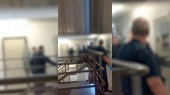 A video filmed of a staff search inside Auckland South Corrections Facility at Wiri went viral. Now the prisoner's phone has been confiscated. Photo / caposnake