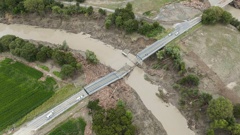 Cyclone Gabrielle's damage around Gisborne included this bridge on SH35 near Mangatuna being washed away. Photo / George Heard