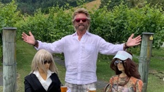 Edmonds in his Kiwi vineyard. Photo / River Haven Instagram