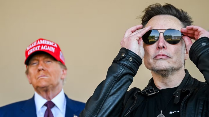 The "break-up" of the relationship of Donald Trump and Elon Musk has electrified social media. Photo / Getty Images