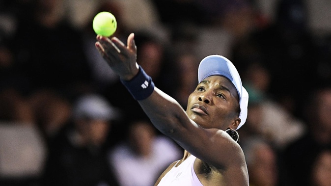 Venus Williams during the 2023 ASB Classic. Photo / Photosport